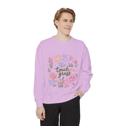 Touch Grass Sweatshirt — Cozy Nature Tee for Outdoor Lovers