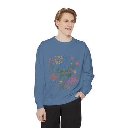 Touch Grass Sweatshirt — Cozy Nature Tee for Outdoor Lovers