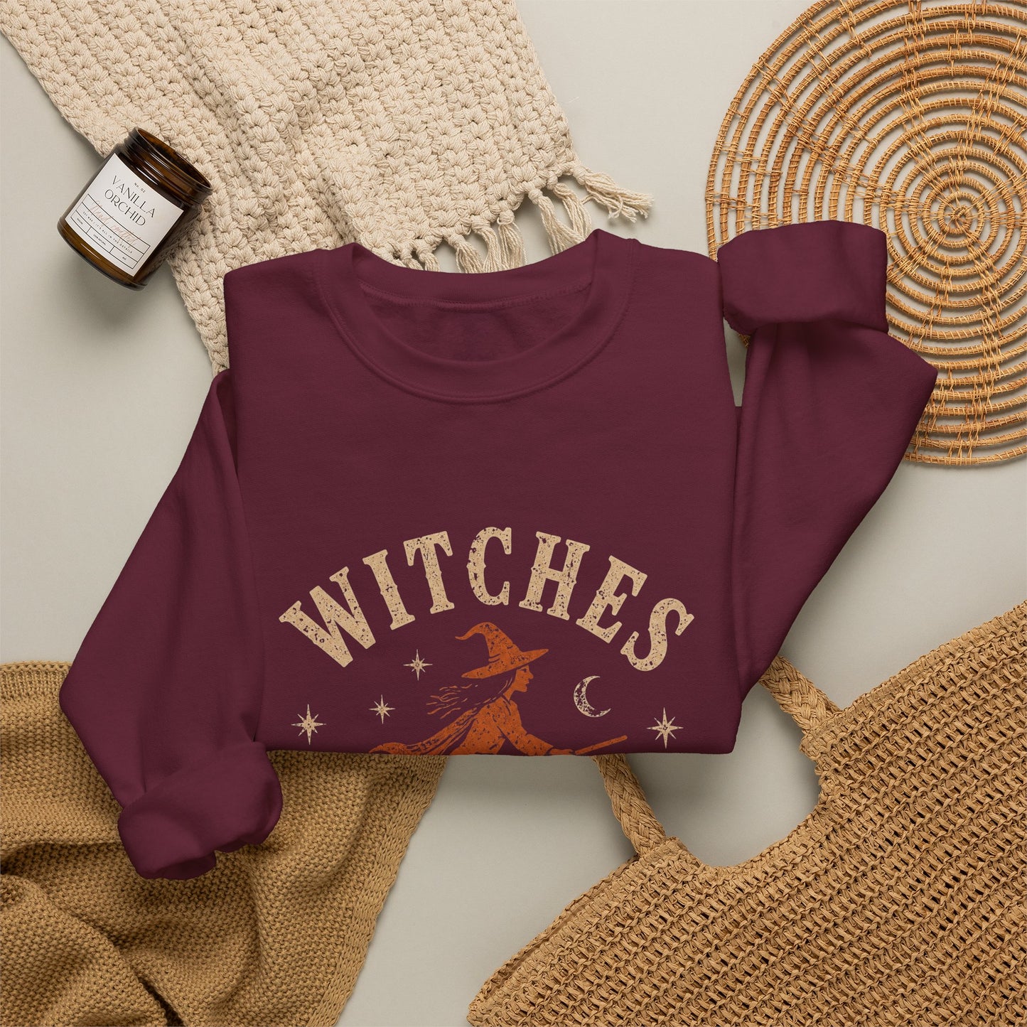 Witches Club Crewneck Sweatshirt — Salem 2026 Witch Graphic