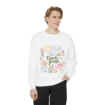 Touch Grass Sweatshirt — Cozy Nature Tee for Outdoor Lovers