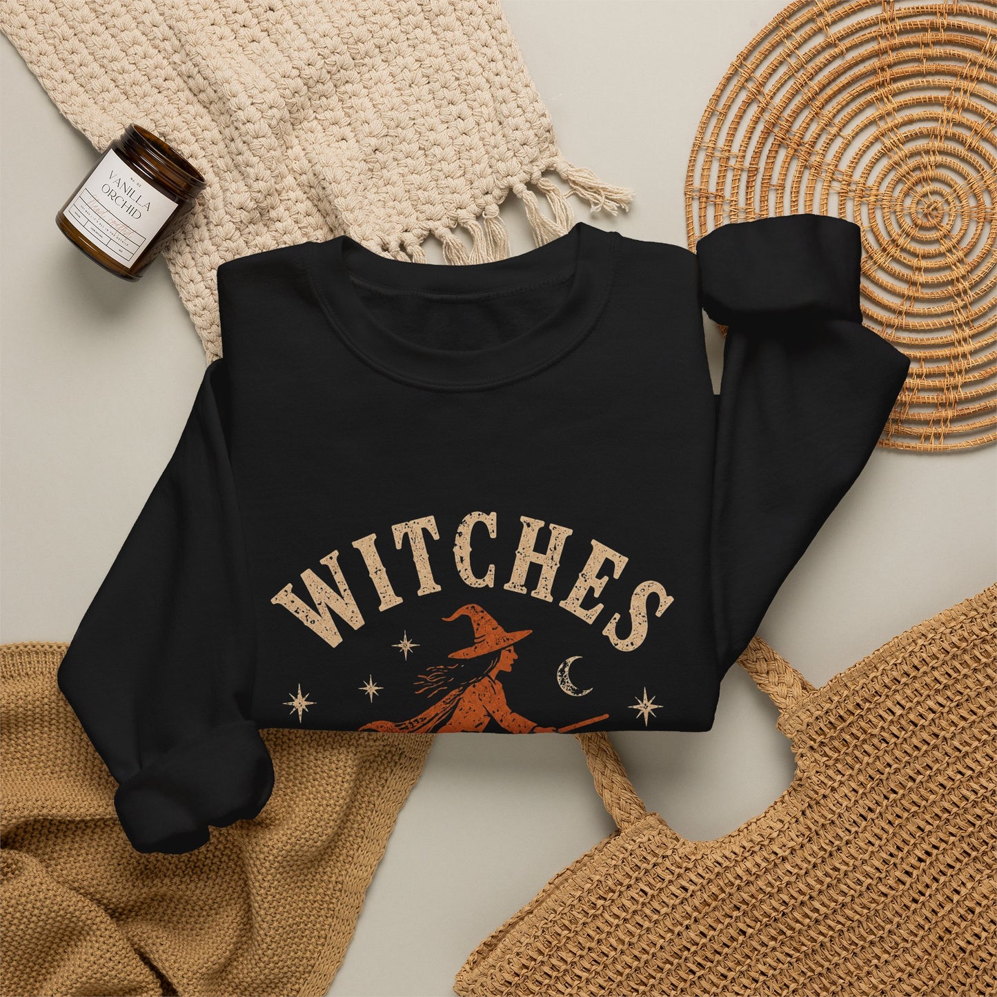 Witches Club Crewneck Sweatshirt — Salem 2026 Witch Graphic
