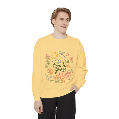 Touch Grass Sweatshirt — Cozy Nature Tee for Outdoor Lovers