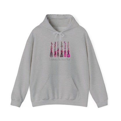 Guitar Row Watercolor Hoodie — "The Music Is In My Soul"