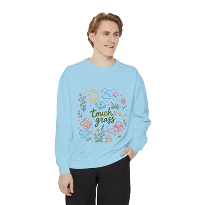 Touch Grass Sweatshirt — Cozy Nature Tee for Outdoor Lovers