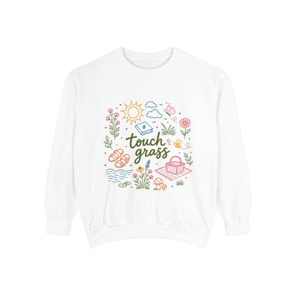 Touch Grass Sweatshirt — Cozy Nature Tee for Outdoor Lovers