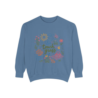 Touch Grass Sweatshirt — Cozy Nature Tee for Outdoor Lovers