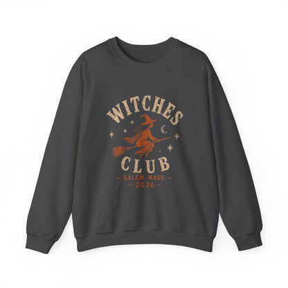 Witches Club Crewneck Sweatshirt — Salem 2026 Witch Graphic