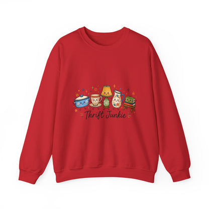 Thrift Junkie Sweatshirt — Cute Vintage Finds Crewneck for Thrift Lovers