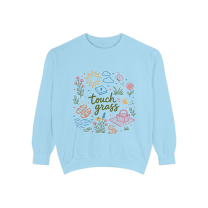 Touch Grass Sweatshirt — Cozy Nature Tee for Outdoor Lovers