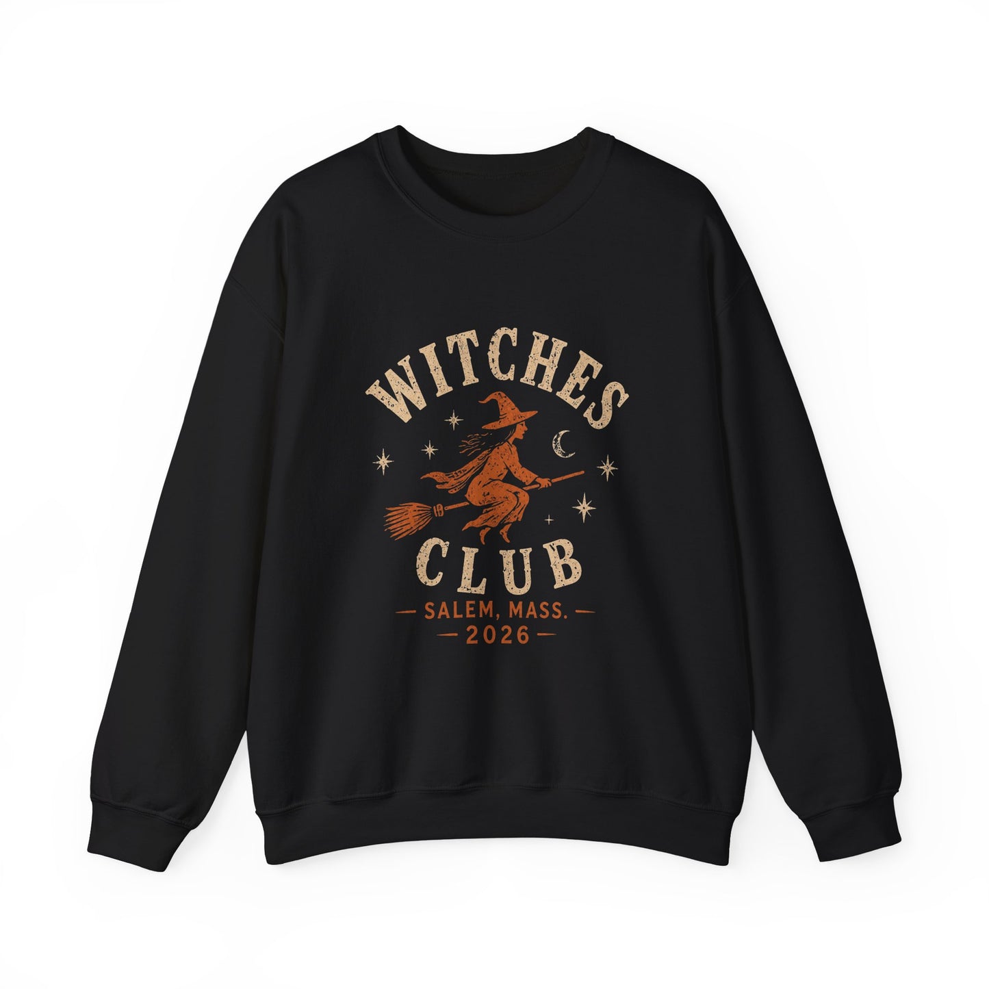 Witches Club Crewneck Sweatshirt — Salem 2026 Witch Graphic