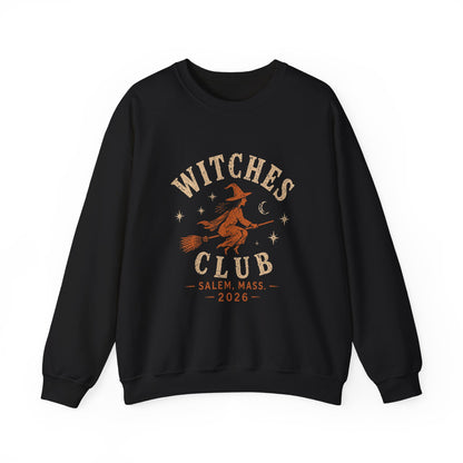 Witches Club Crewneck Sweatshirt — Salem 2026 Witch Graphic